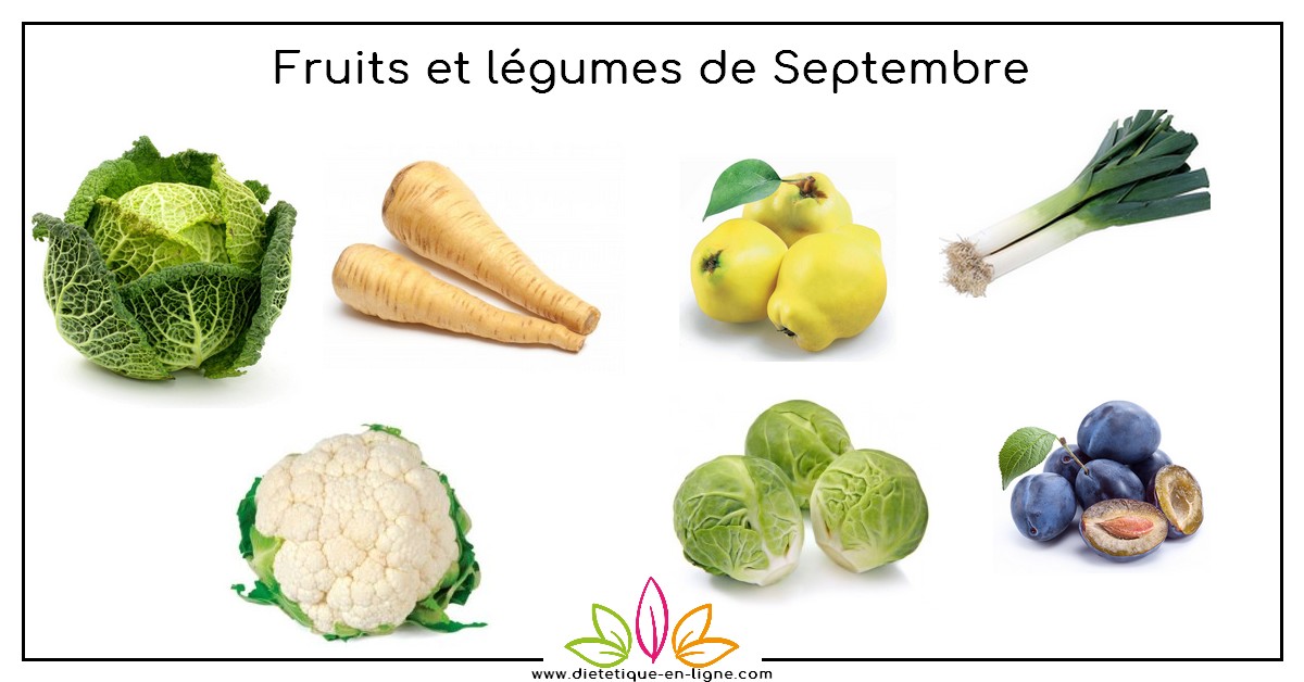 Fruits et légumes du mois de Septembre