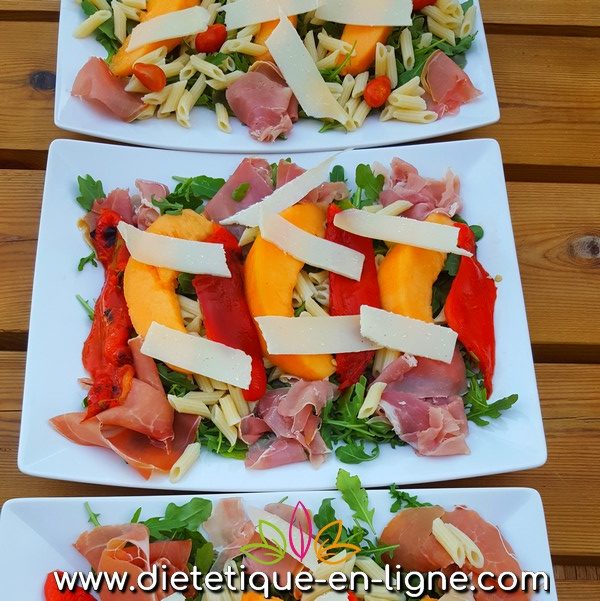 Salade de Parme : Melon Jambon Cru - Diététique En Ligne