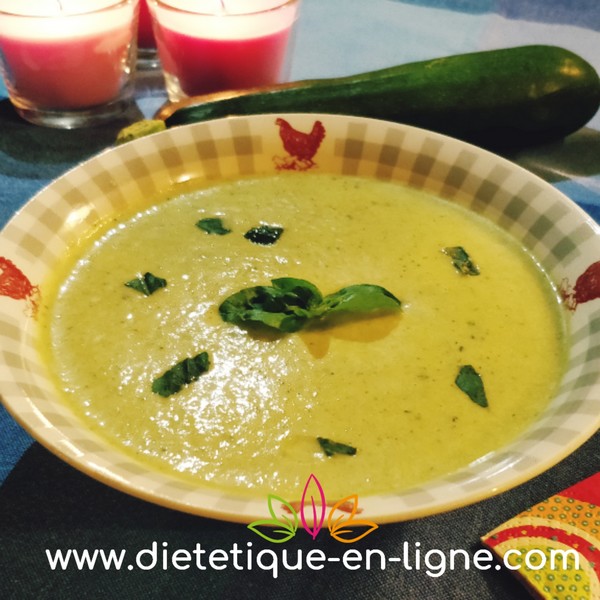 Recette Velouté de Courgette Basilic