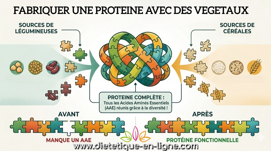 Association des céréales et des légumineuses pour former une protéine de qualité - diététique en ligne - caroline bertossa