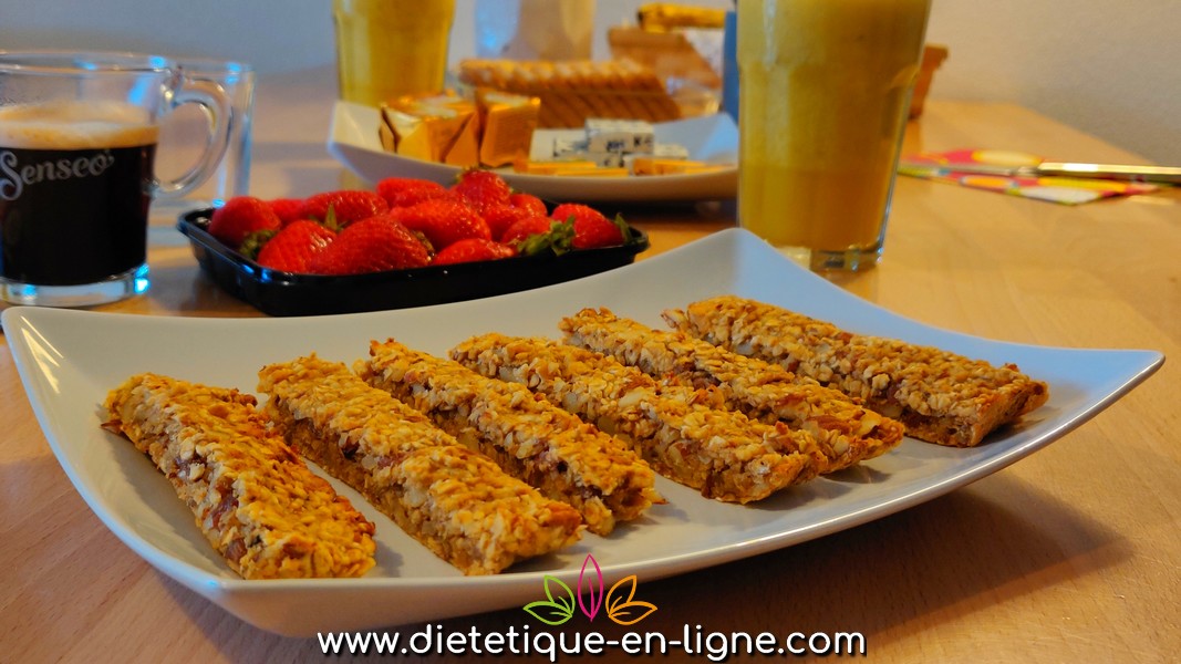 Barres de Céréales Sans Sucre Maison - Diététique En Ligne