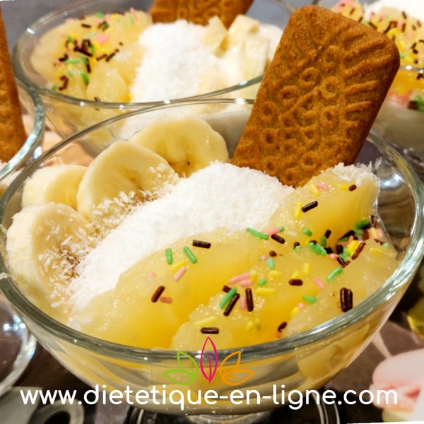 Dessert Exotique au Fromage Blanc - Diététique En Ligne