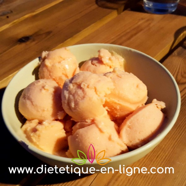 Glace à la Pêche Légère - Recette - Diététique En Ligne
