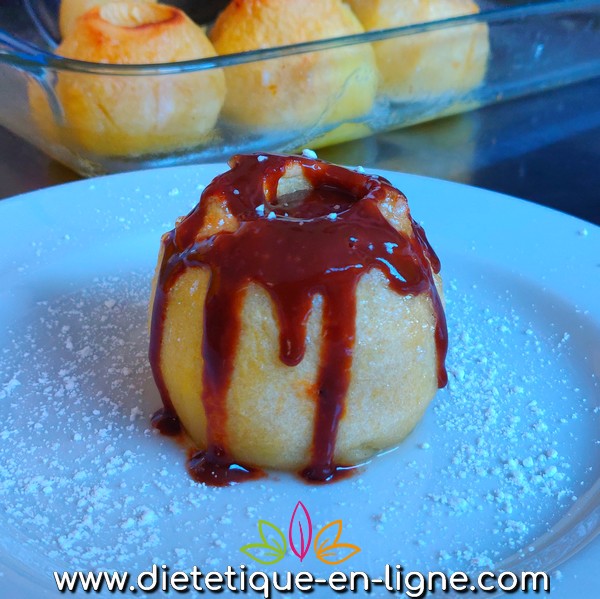 Pomme au Four au Chocolat - Diététique En Ligne