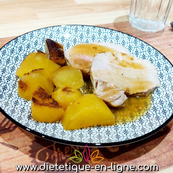 Rôti de Porc au Miel et Pommes de terre - Diététique En Ligne