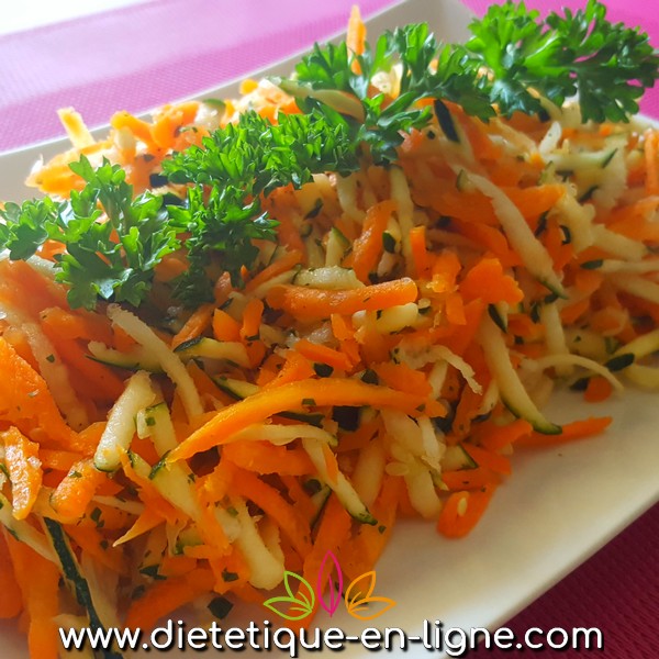 Courgettes Râpées & Carottes Râpées - Diététique En Ligne