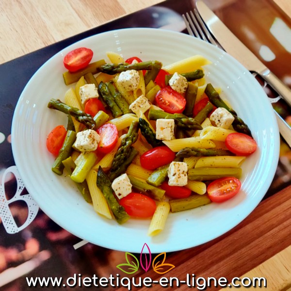 Salade de Pâtes aux Asperges - Diététique En Ligne