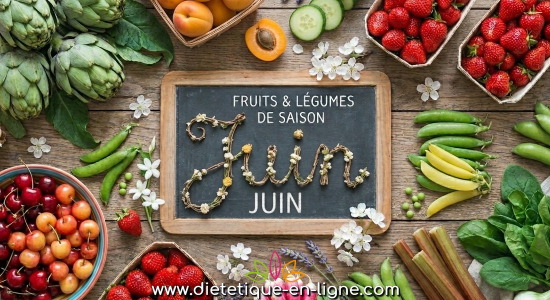 Fruits et Légumes de Saison Juin - Diététique En Ligne