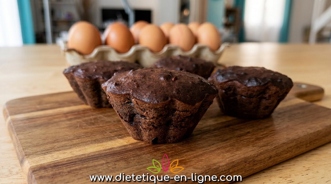 Muffins Chocolat à l'Air Fryer - Diététique En Ligne